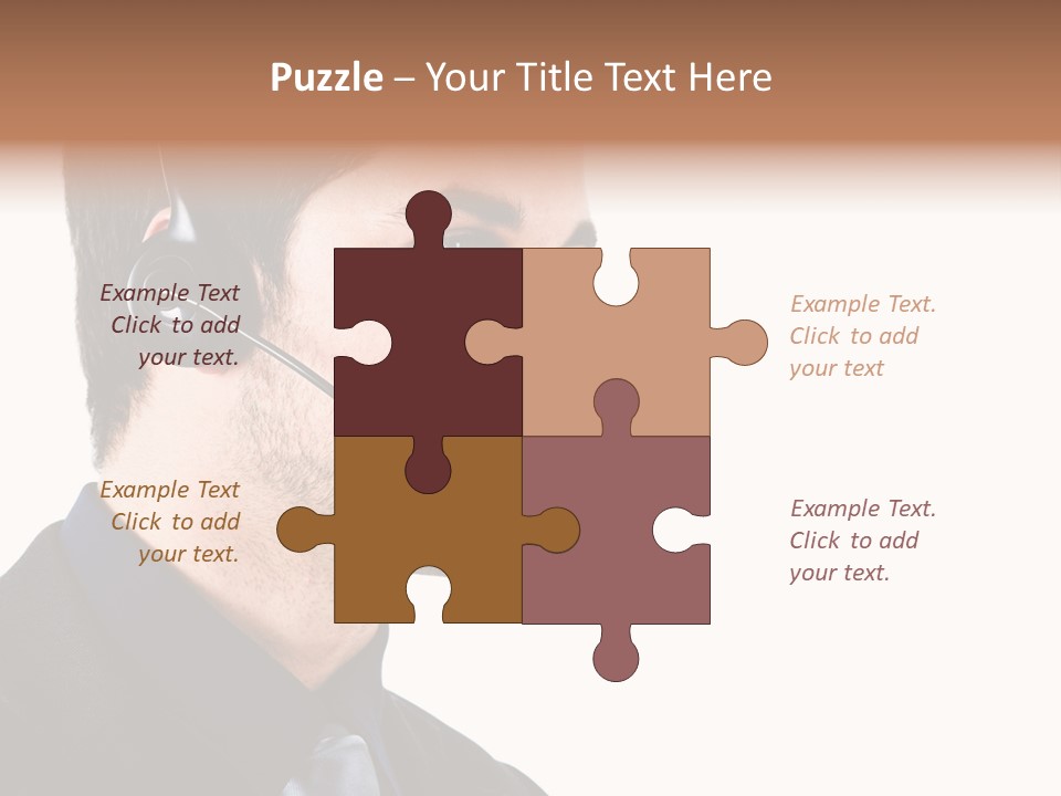 Handsome Businessman Background PowerPoint Template