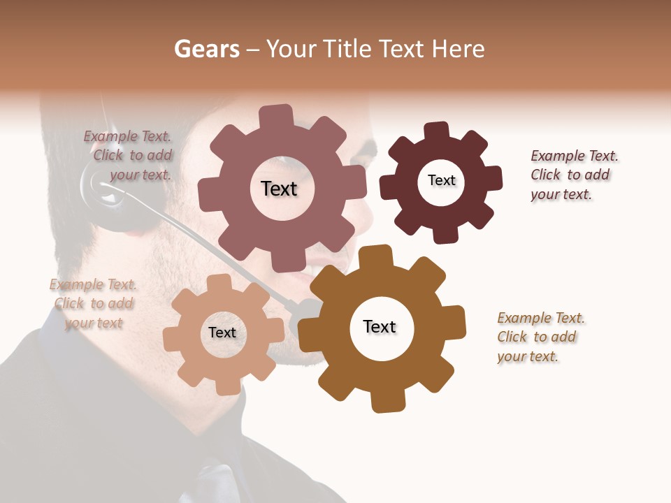 Handsome Businessman Background PowerPoint Template