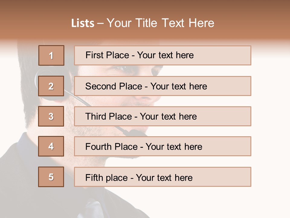 Handsome Businessman Background PowerPoint Template