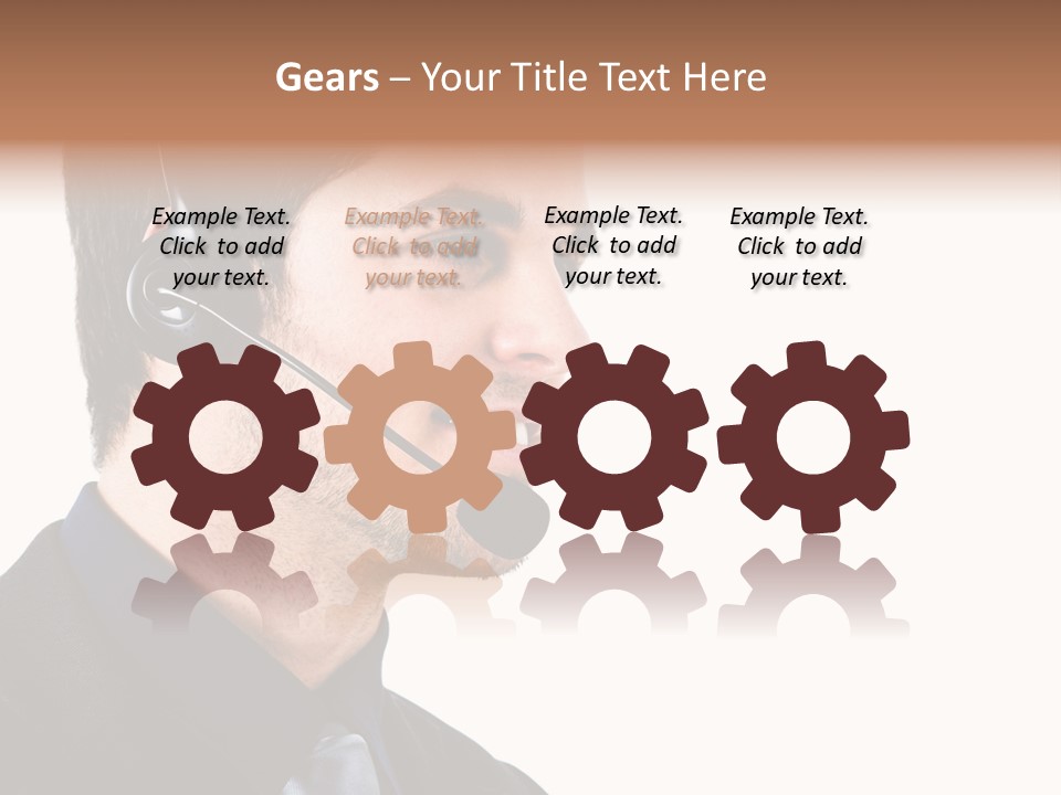 Handsome Businessman Background PowerPoint Template