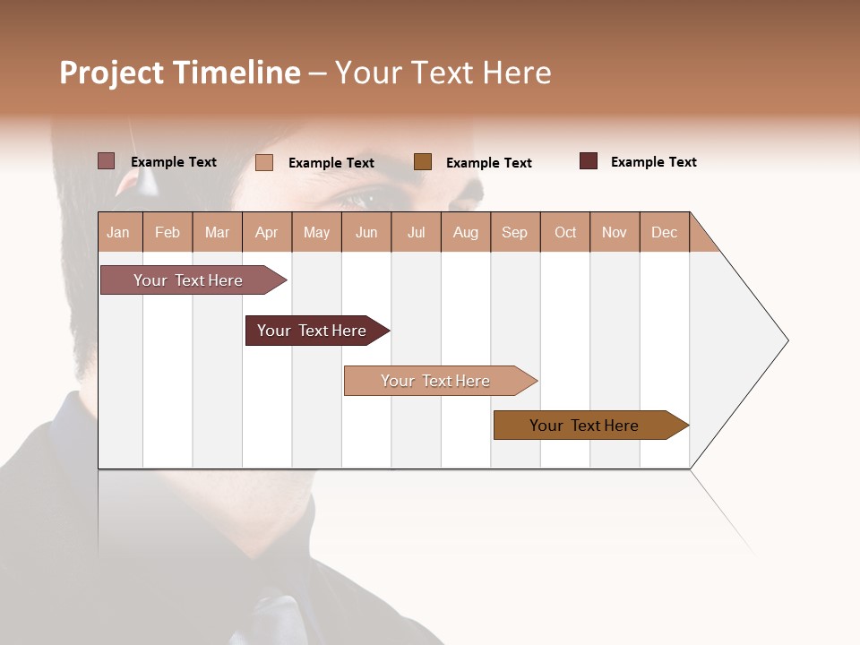 Handsome Businessman Background PowerPoint Template