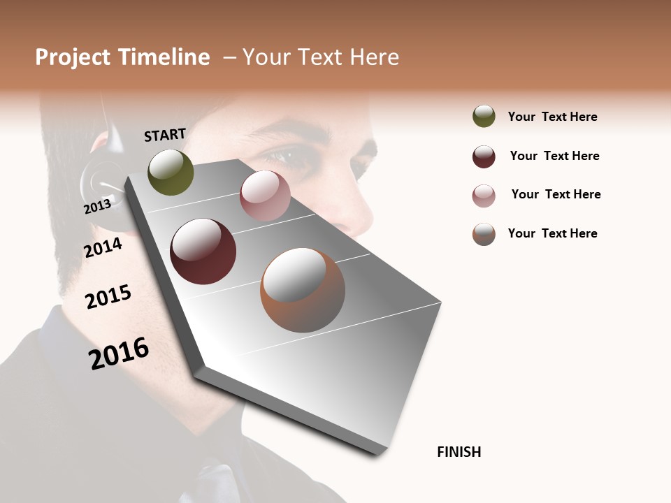 Handsome Businessman Background PowerPoint Template