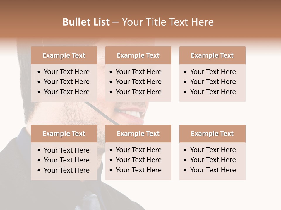 Handsome Businessman Background PowerPoint Template