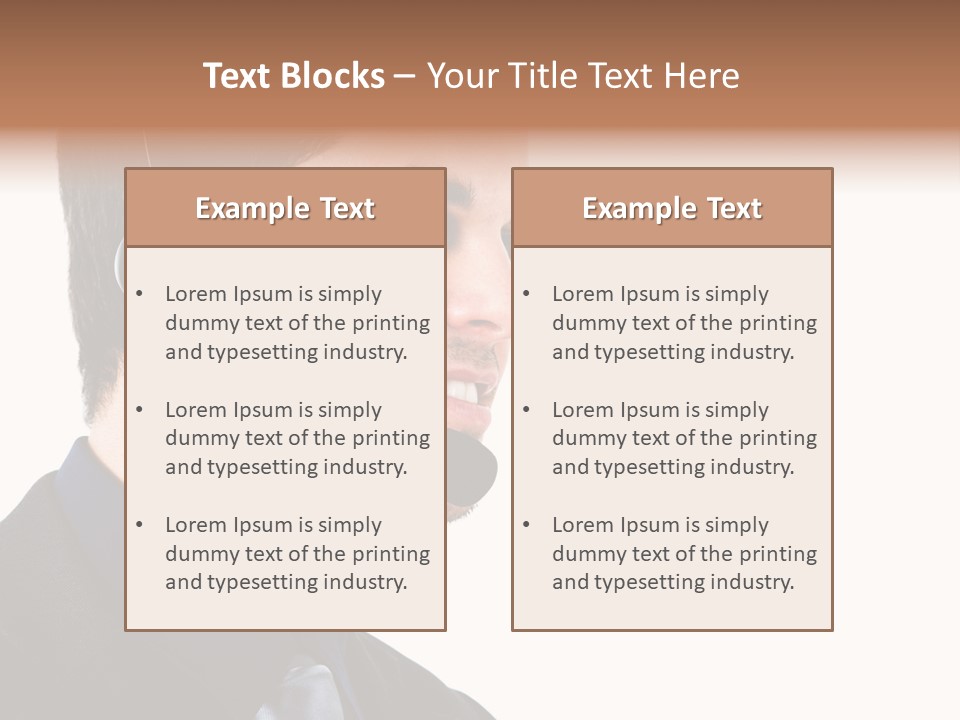 Handsome Businessman Background PowerPoint Template