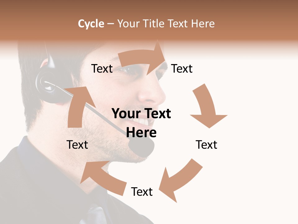 Handsome Businessman Background PowerPoint Template