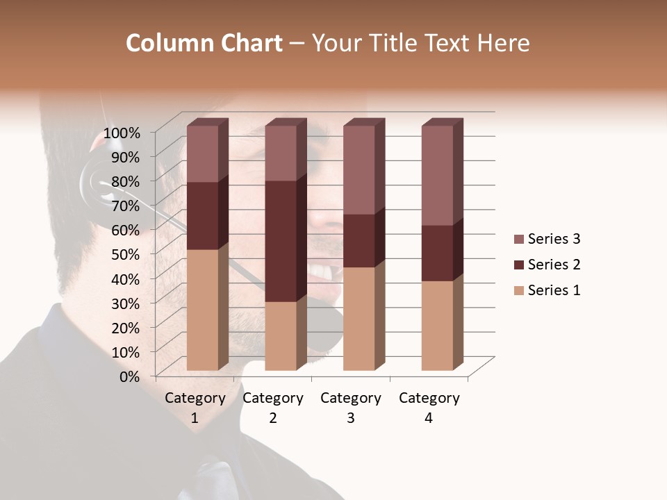 Handsome Businessman Background PowerPoint Template
