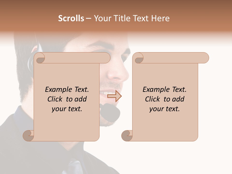 Handsome Businessman Background PowerPoint Template