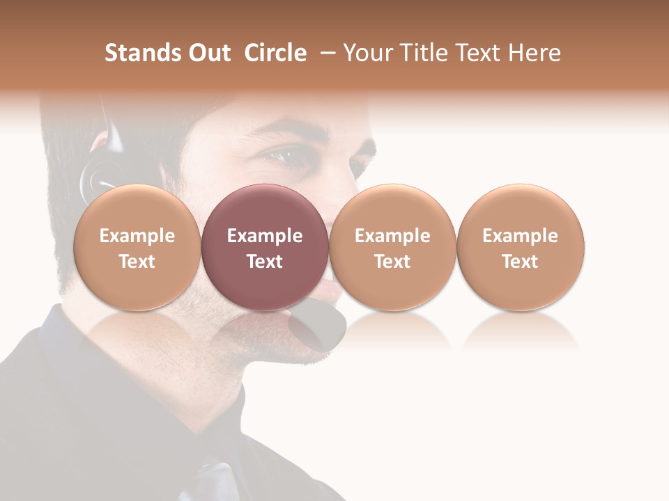 Handsome Businessman Background PowerPoint Template