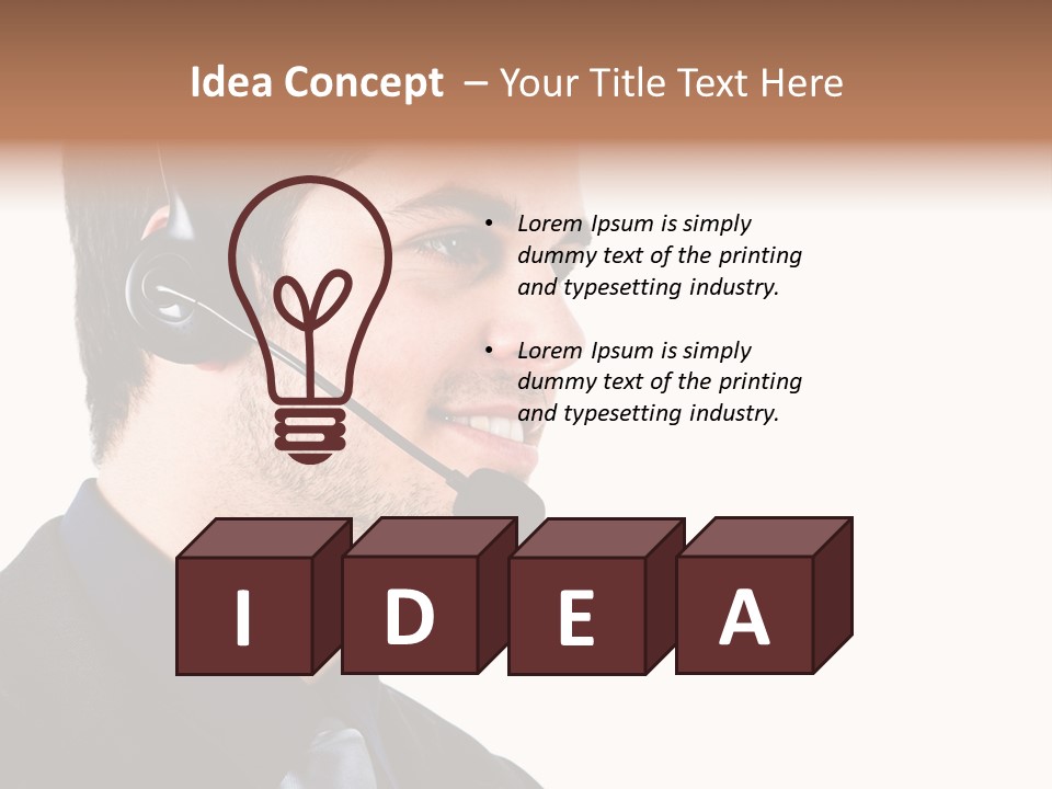 Handsome Businessman Background PowerPoint Template