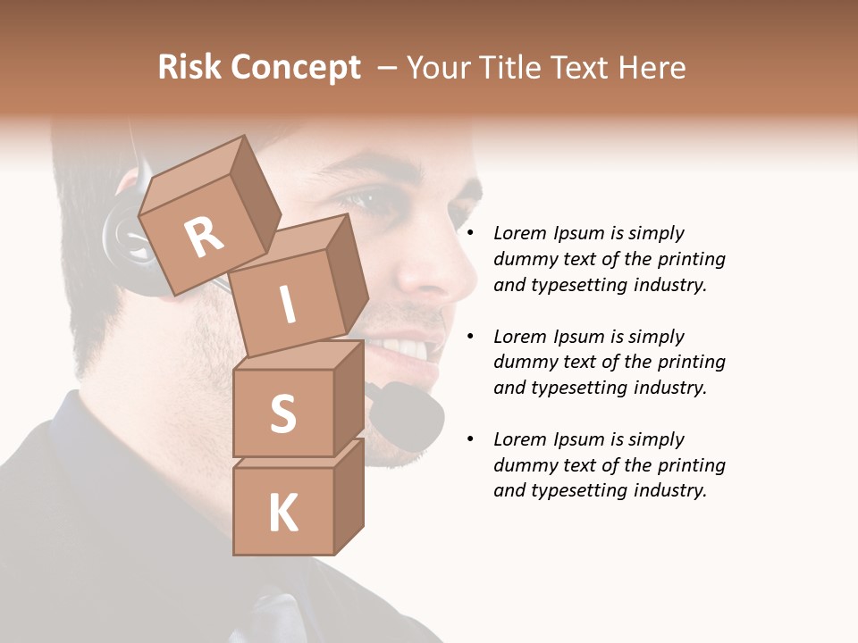 Handsome Businessman Background PowerPoint Template