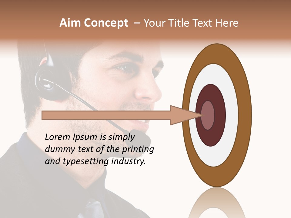 Handsome Businessman Background PowerPoint Template