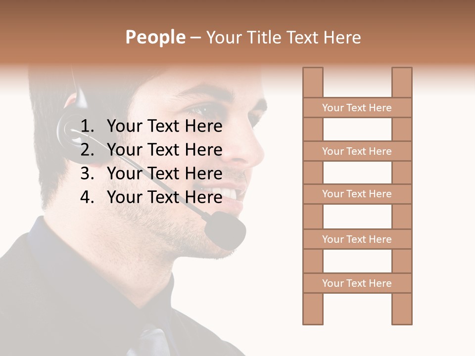 Handsome Businessman Background PowerPoint Template