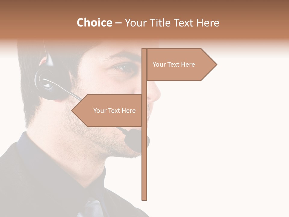 Handsome Businessman Background PowerPoint Template
