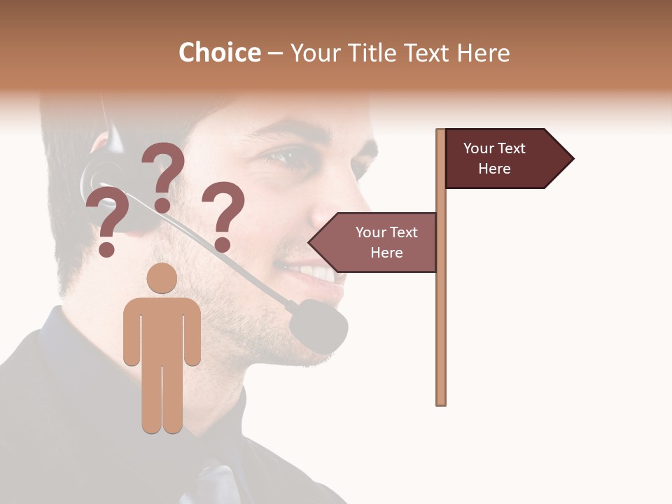 Handsome Businessman Background PowerPoint Template