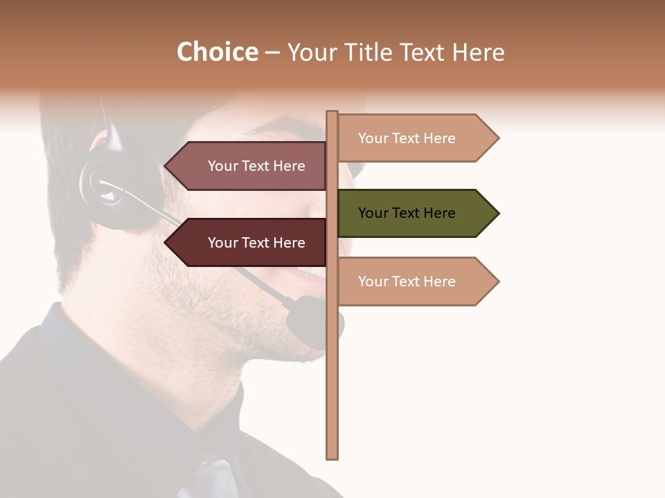 Handsome Businessman Background PowerPoint Template