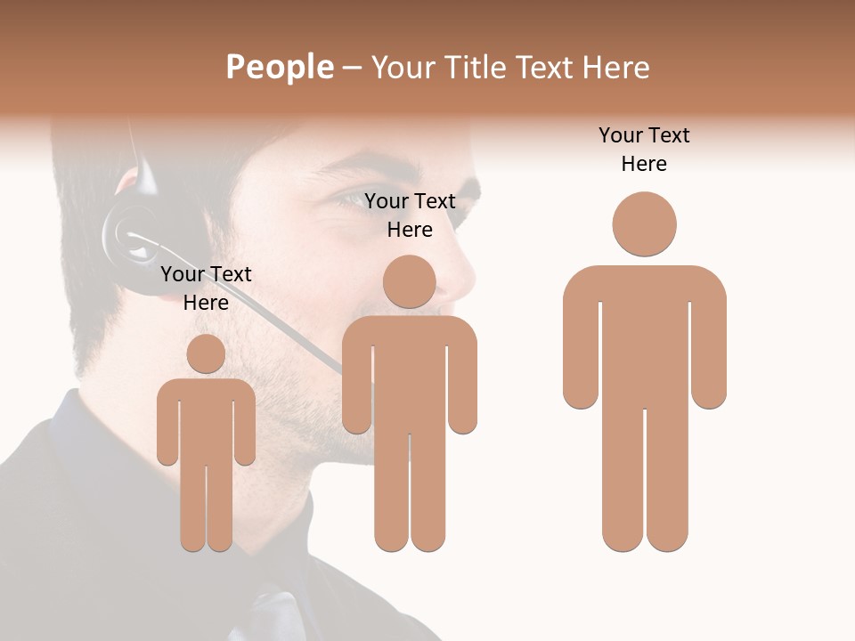 Handsome Businessman Background PowerPoint Template