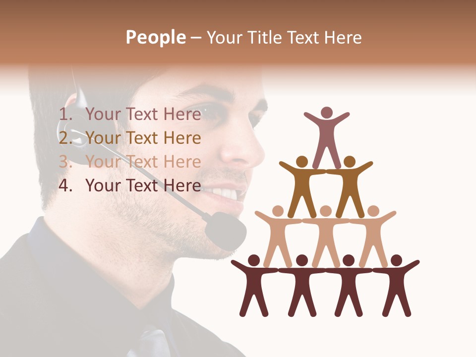 Handsome Businessman Background PowerPoint Template