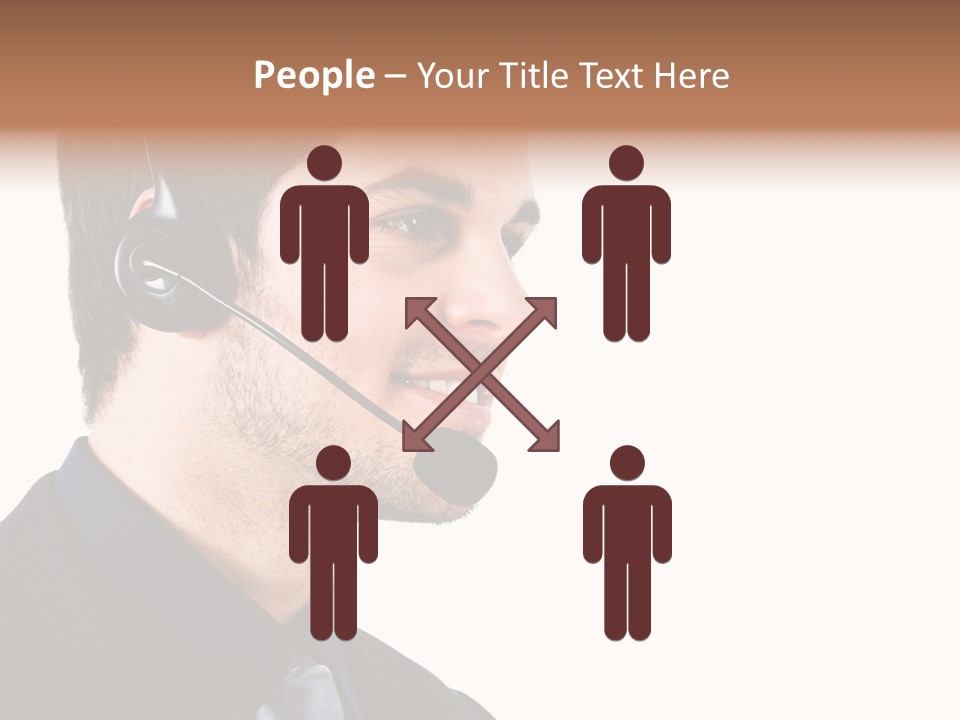 Handsome Businessman Background PowerPoint Template