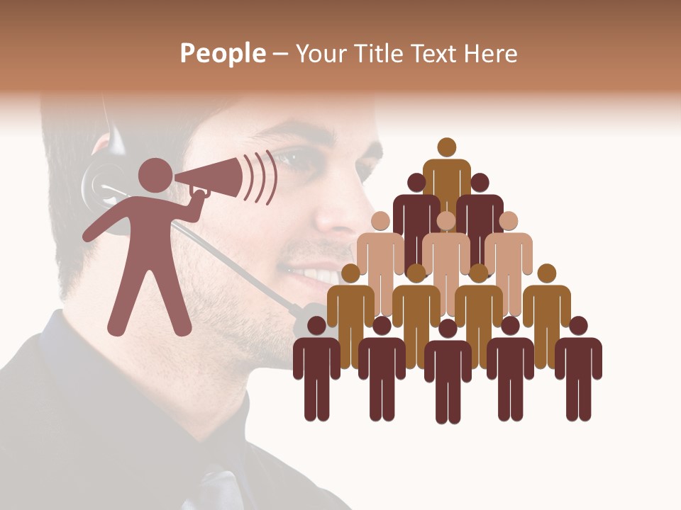 Handsome Businessman Background PowerPoint Template