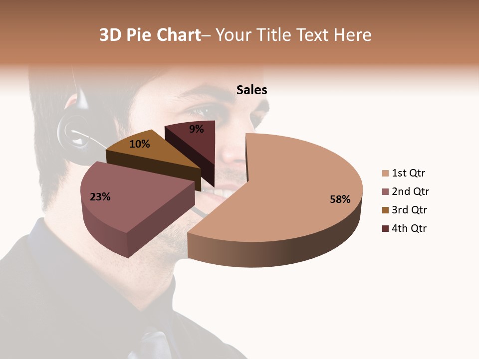 Handsome Businessman Background PowerPoint Template