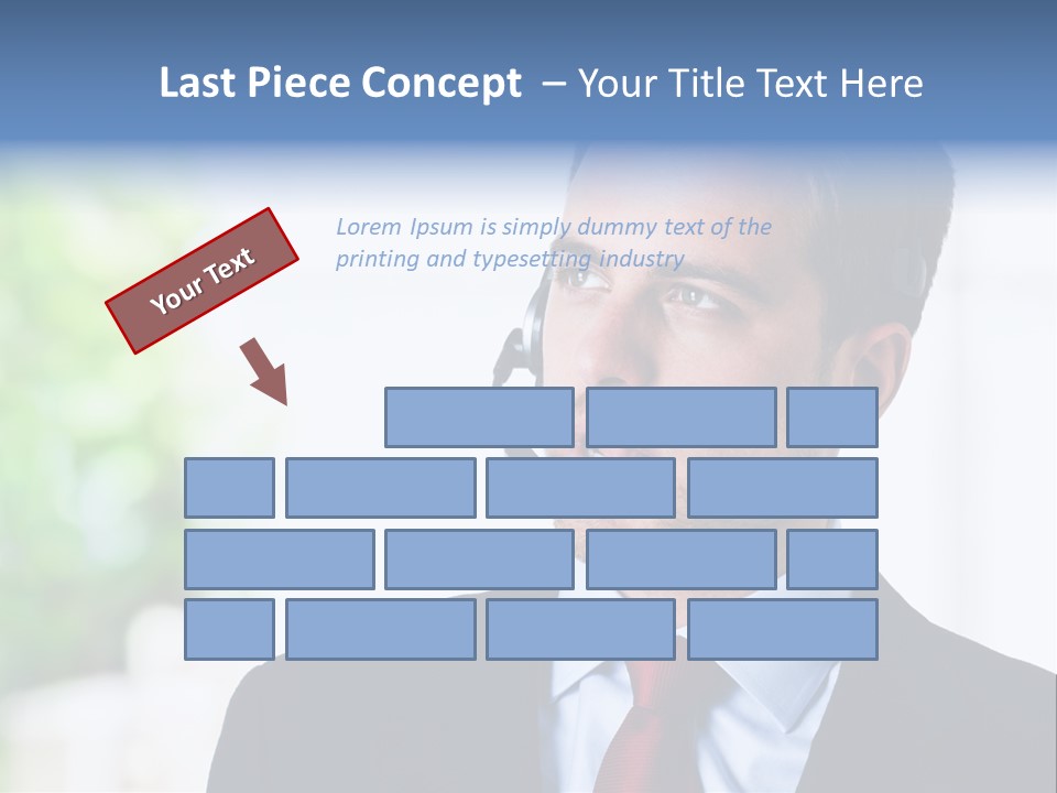 Call Center Call Work PowerPoint Template