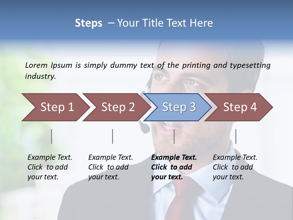 Call Center Call Work PowerPoint Template