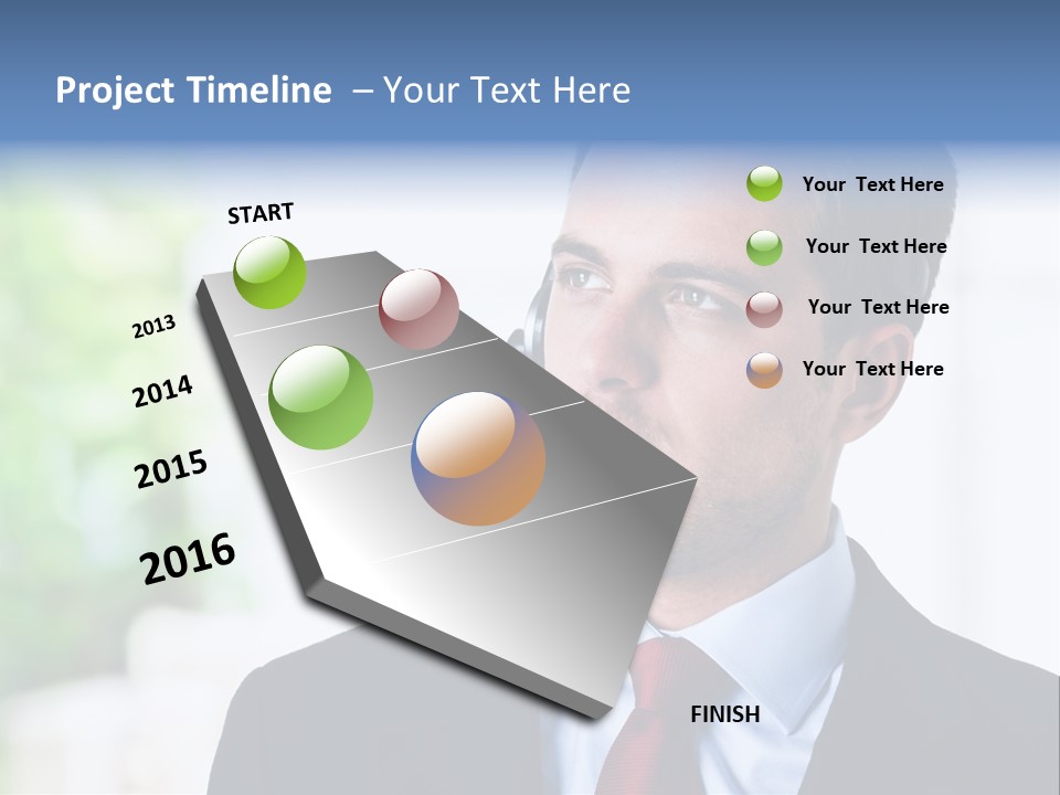 Call Center Call Work PowerPoint Template