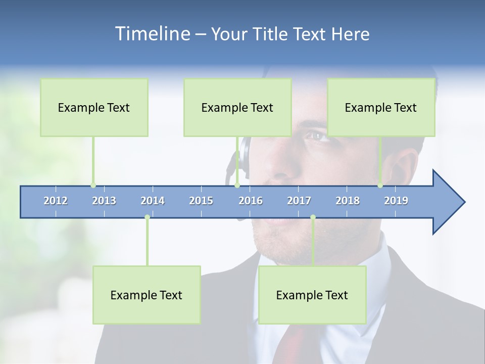 Call Center Call Work PowerPoint Template