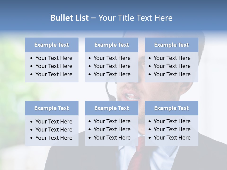 Call Center Call Work PowerPoint Template