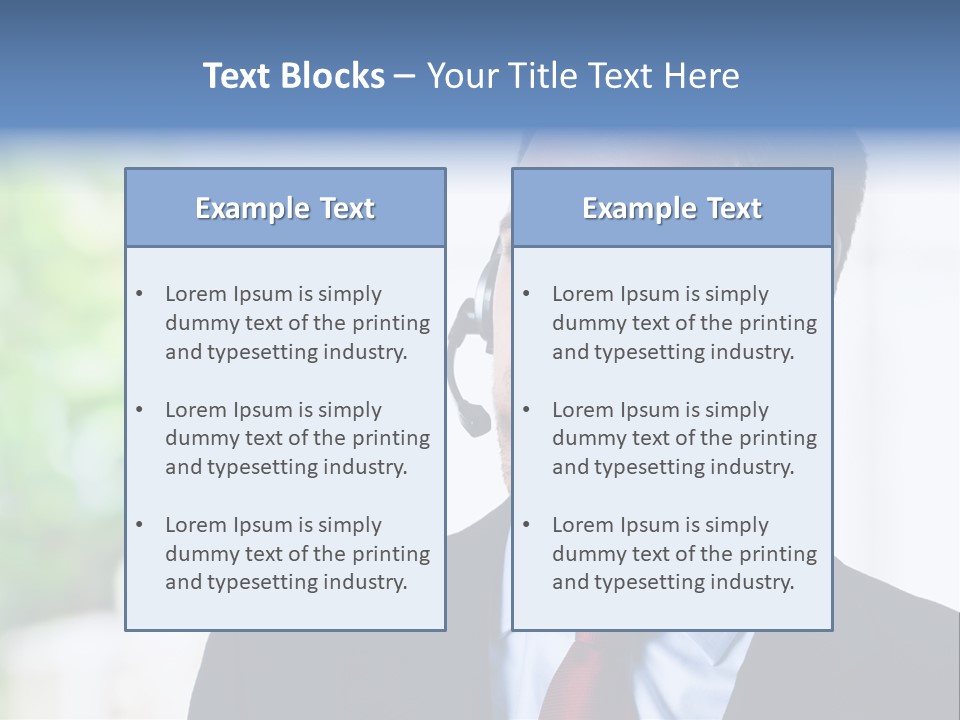 Call Center Call Work PowerPoint Template