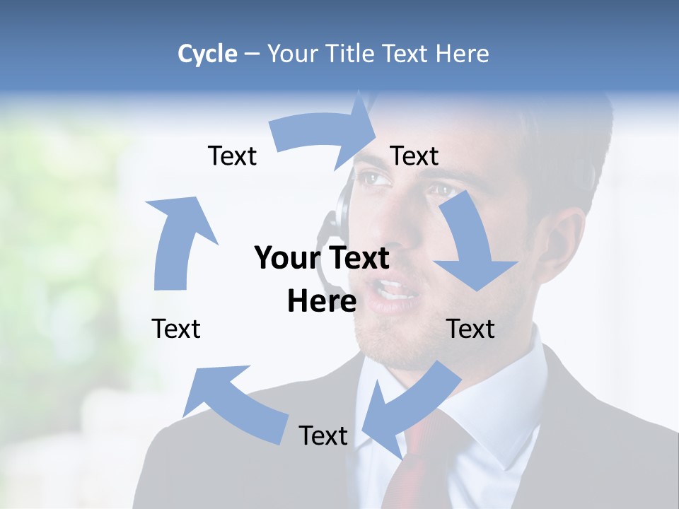 Call Center Call Work PowerPoint Template