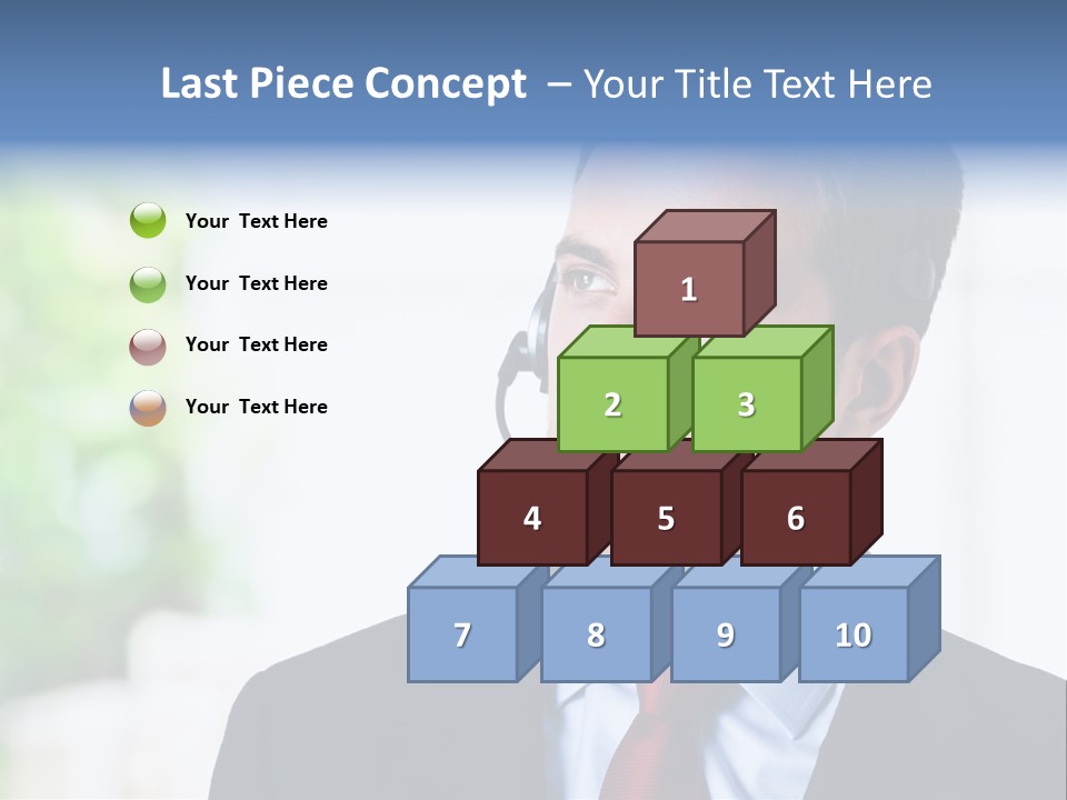 Call Center Call Work PowerPoint Template