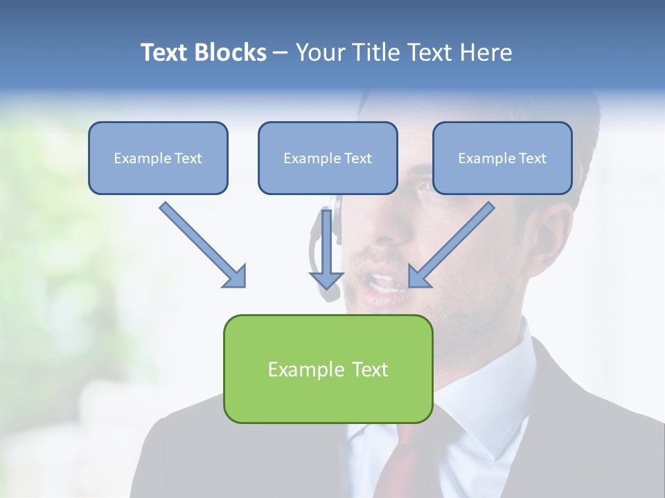 Call Center Call Work PowerPoint Template