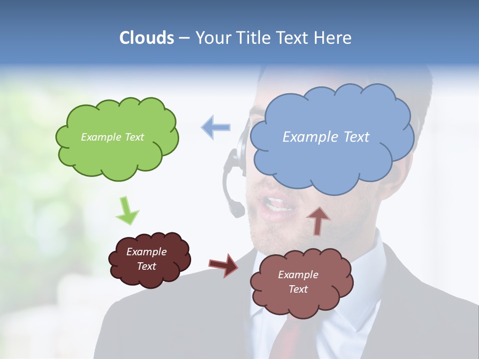 Call Center Call Work PowerPoint Template