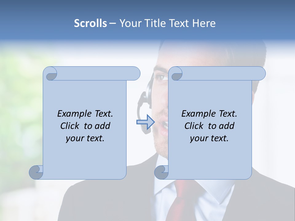 Call Center Call Work PowerPoint Template