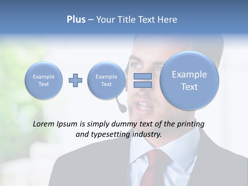 Call Center Call Work PowerPoint Template