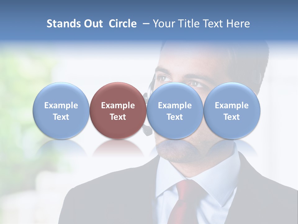Call Center Call Work PowerPoint Template