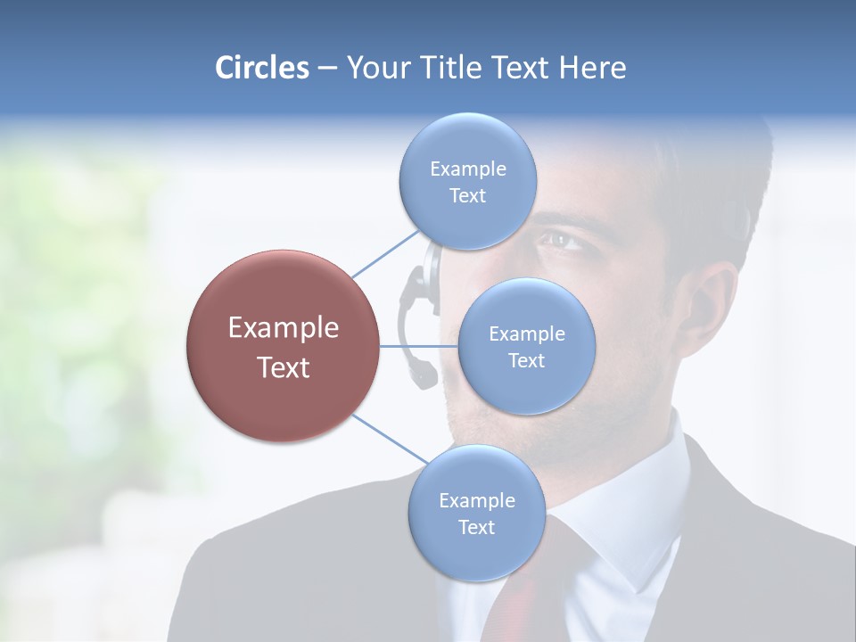 Call Center Call Work PowerPoint Template