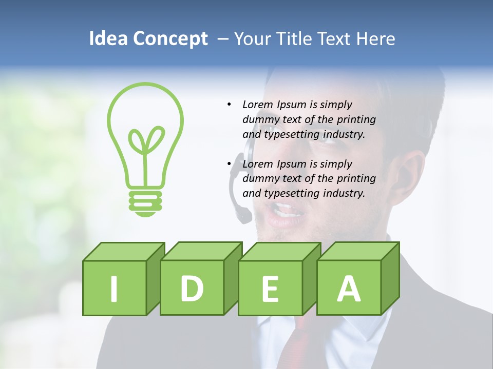 Call Center Call Work PowerPoint Template