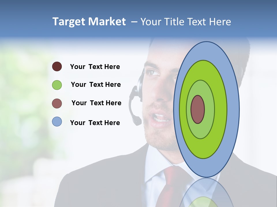 Call Center Call Work PowerPoint Template