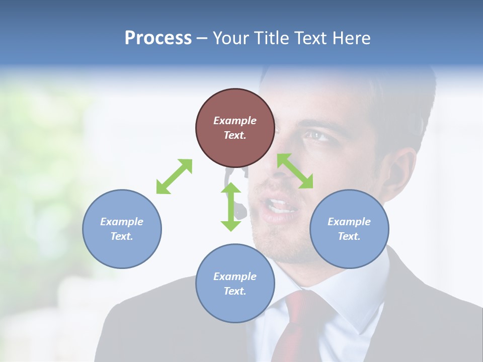 Call Center Call Work PowerPoint Template