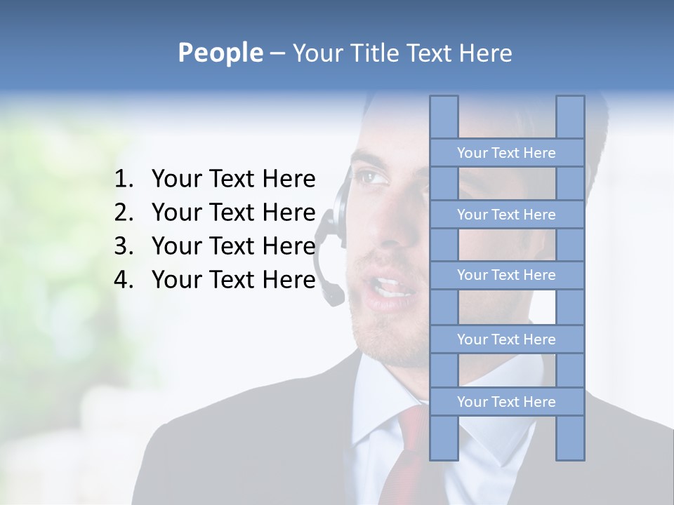 Call Center Call Work PowerPoint Template