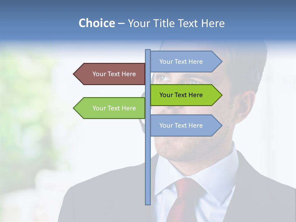 Call Center Call Work PowerPoint Template