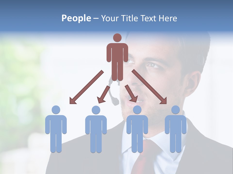 Call Center Call Work PowerPoint Template