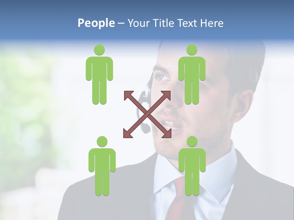 Call Center Call Work PowerPoint Template