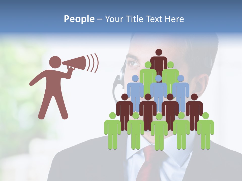 Call Center Call Work PowerPoint Template