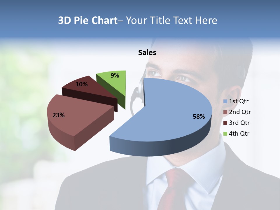 Call Center Call Work PowerPoint Template
