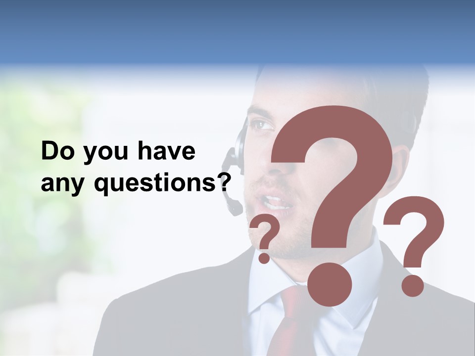 Call Center Call Work PowerPoint Template