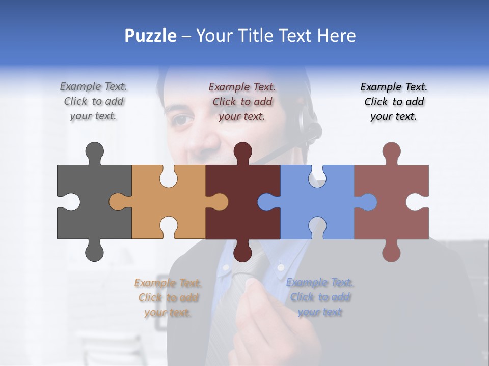 Person Customer Care Support PowerPoint Template