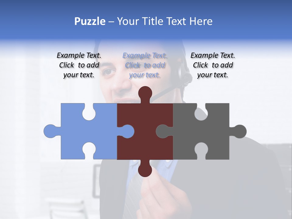 Person Customer Care Support PowerPoint Template